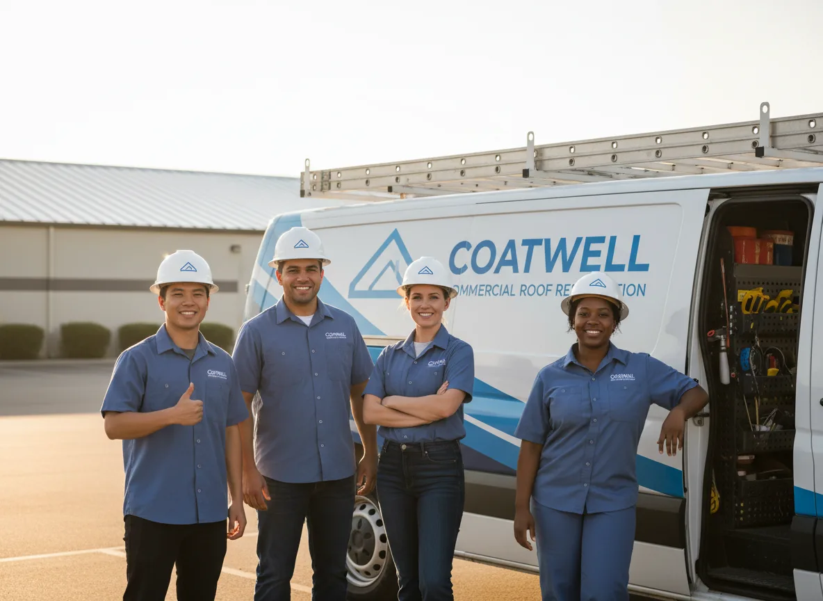 Commercial roof coating company in Donald, OR