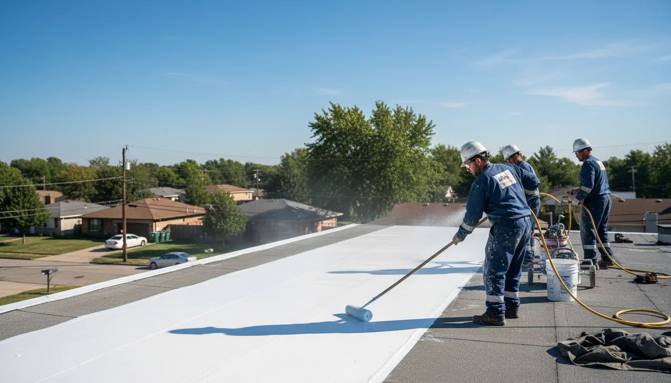 Commercial roof coating in Donald, OR near me